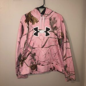 Real tree under armour hoodie pink
